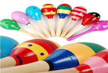Load image into Gallery viewer, 😃2018 New Colorful Wooden Maracas Baby Child Musical Instrument Rattle Shaker Party Toy