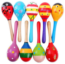 Load image into Gallery viewer, 😃2018 New Colorful Wooden Maracas Baby Child Musical Instrument Rattle Shaker Party Toy