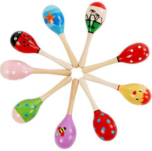 Load image into Gallery viewer, 😃2018 New Colorful Wooden Maracas Baby Child Musical Instrument Rattle Shaker Party Toy